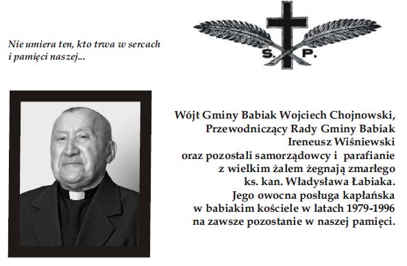 Pożegnanie księdza kanonika Władysława Łabiaka.