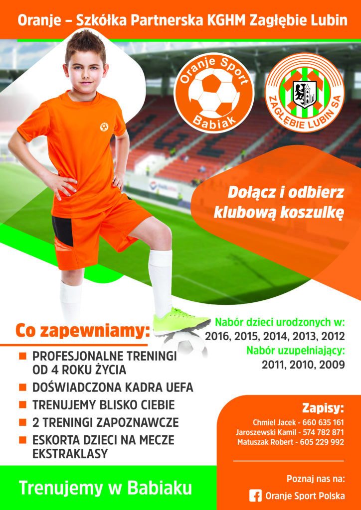 Plakat - Szkółka Piłkarska Oranje